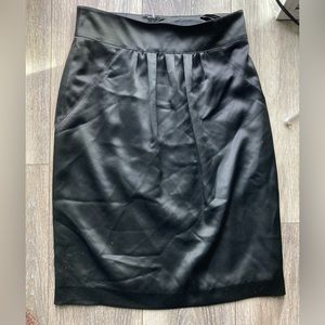 Materia Milano Black Skirt Mid Length Size 38